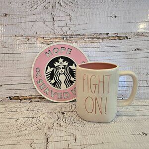 Rae Dunn "Fight On!" Ceramic Coffee Mug
